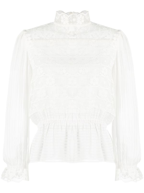 sandro white blouse