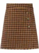 Image 1 of Sandro Paris houndstooth mini skirt