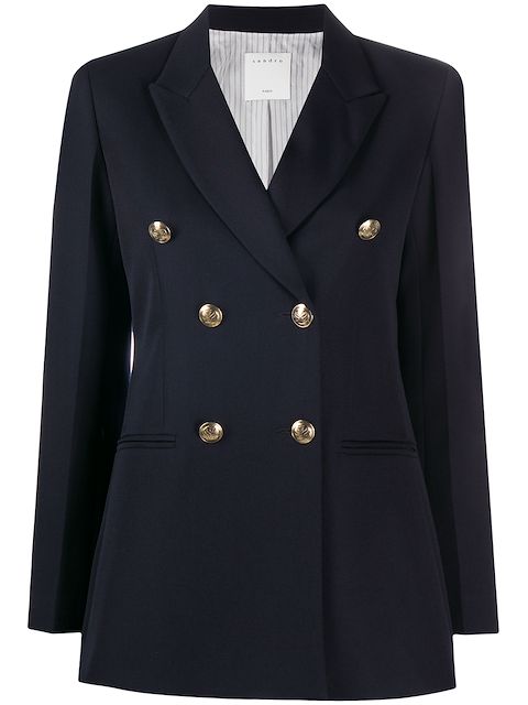 SANDRO double-breasted tailored blazer