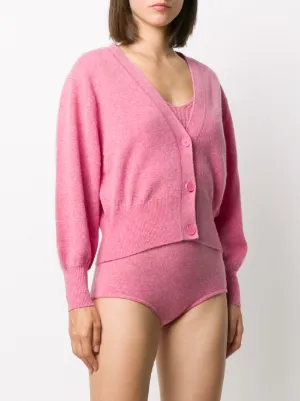 sandro pink cardigan