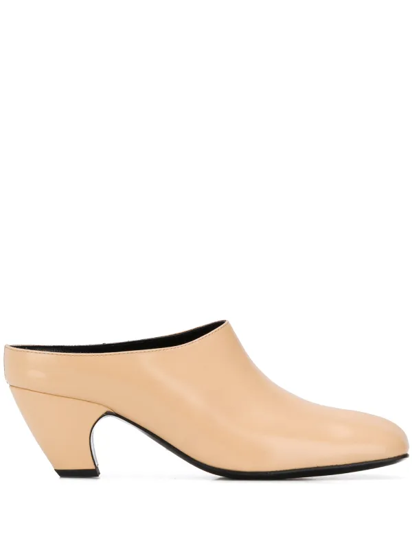 square heel mules