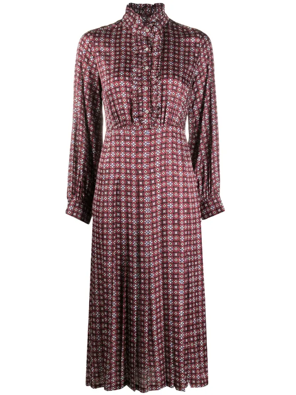 sandro burgundy dress