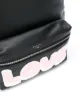 Sandro Paris Love print backpack