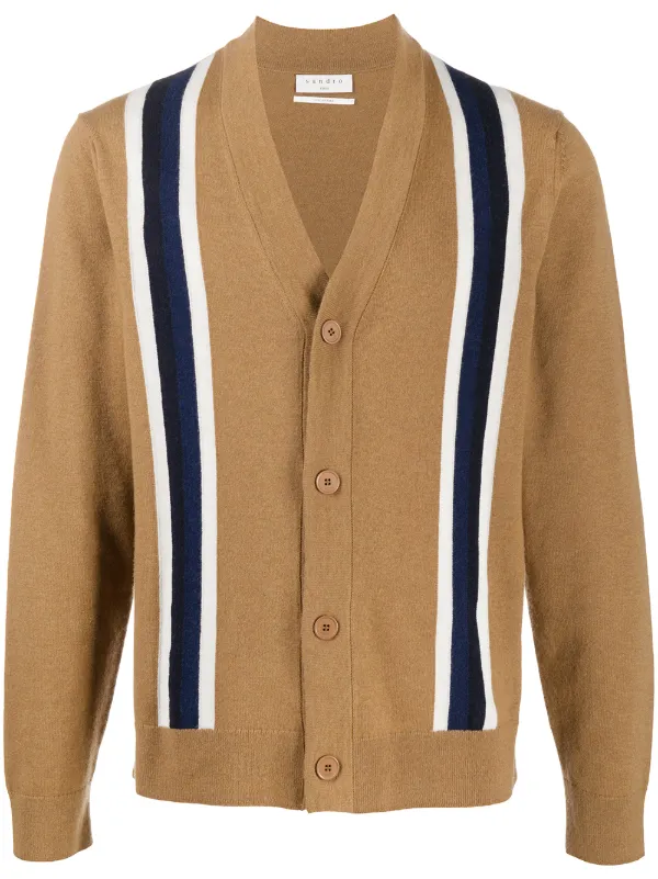 sandro striped cardigan