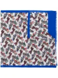 Billionaire motorbike print scarf - White