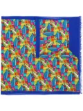 Billionaire surf board print scarf - Blue