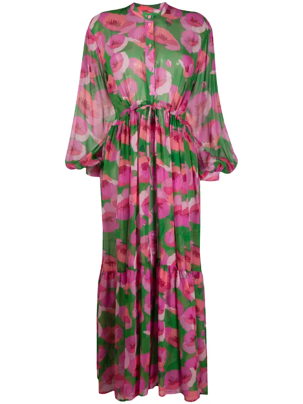 Maxi Dress Coral Outlet, 54% OFF | www 
