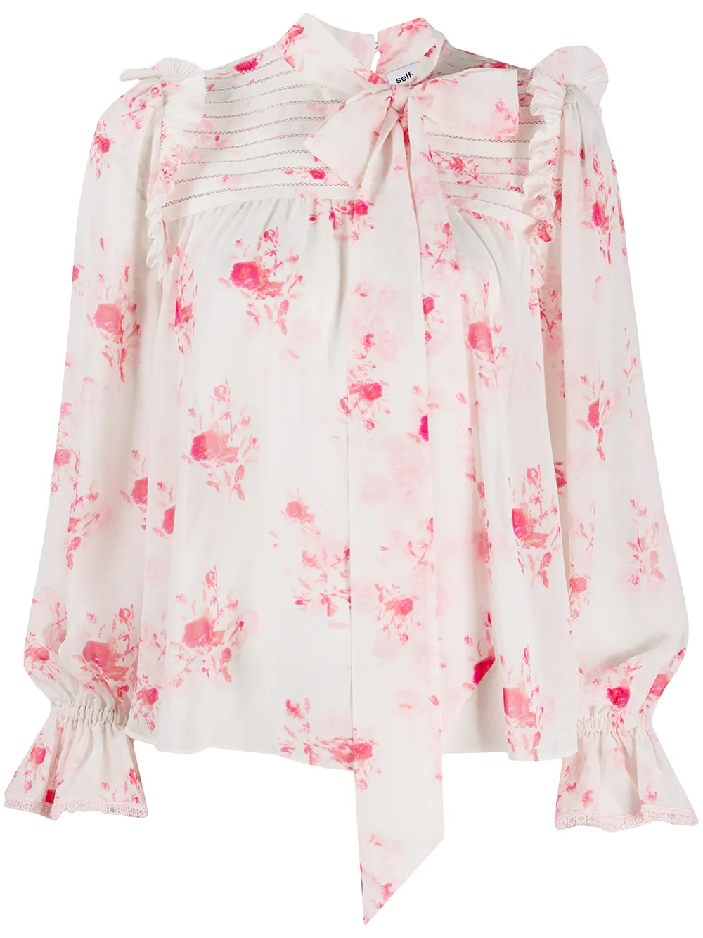 printed chiffon blouse