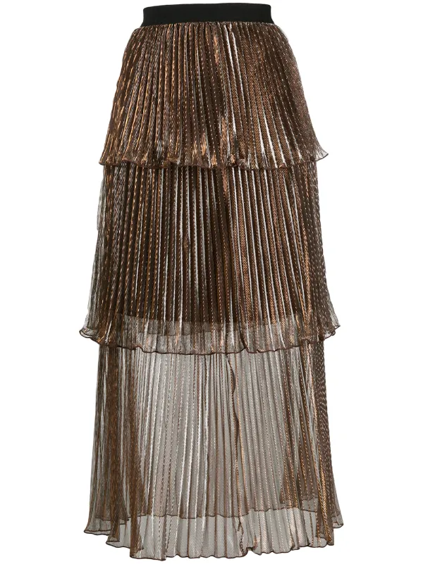 self portrait pleated skirt