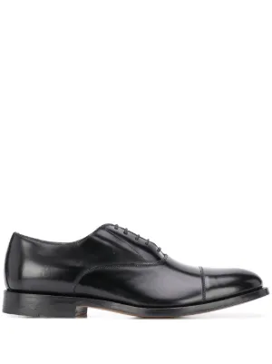 Acne Studios レザー ダービーシューズ | ブラック | FARFETCH JP
