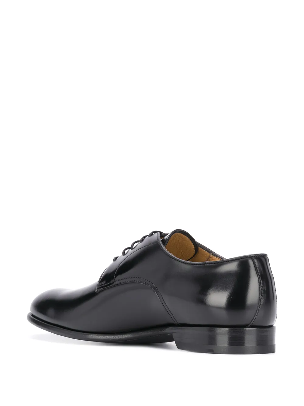  Dell'oglio Klassische Derby Schuhe   Schwarz 