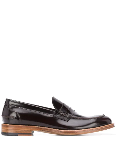 Dell'oglio leather slip-on loafers