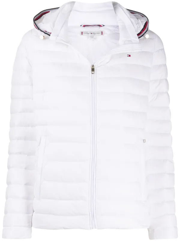 tommy hilfiger black and white jacket
