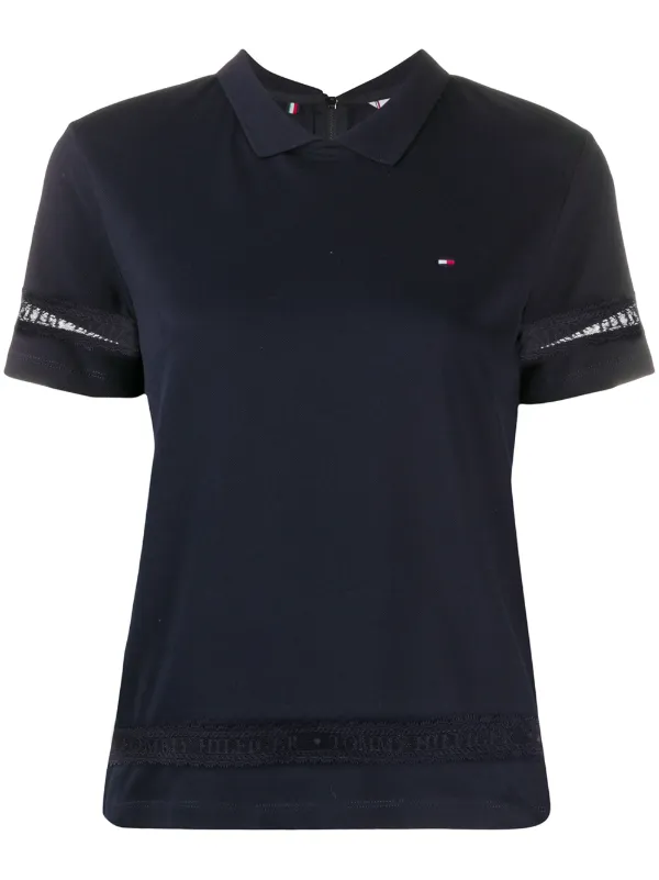 tommy hilfiger lace polo shirt