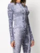 Maisie Wilen abstract-print long-sleeved top