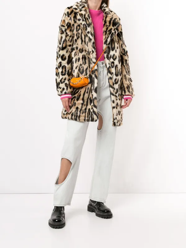 fake leopard coat