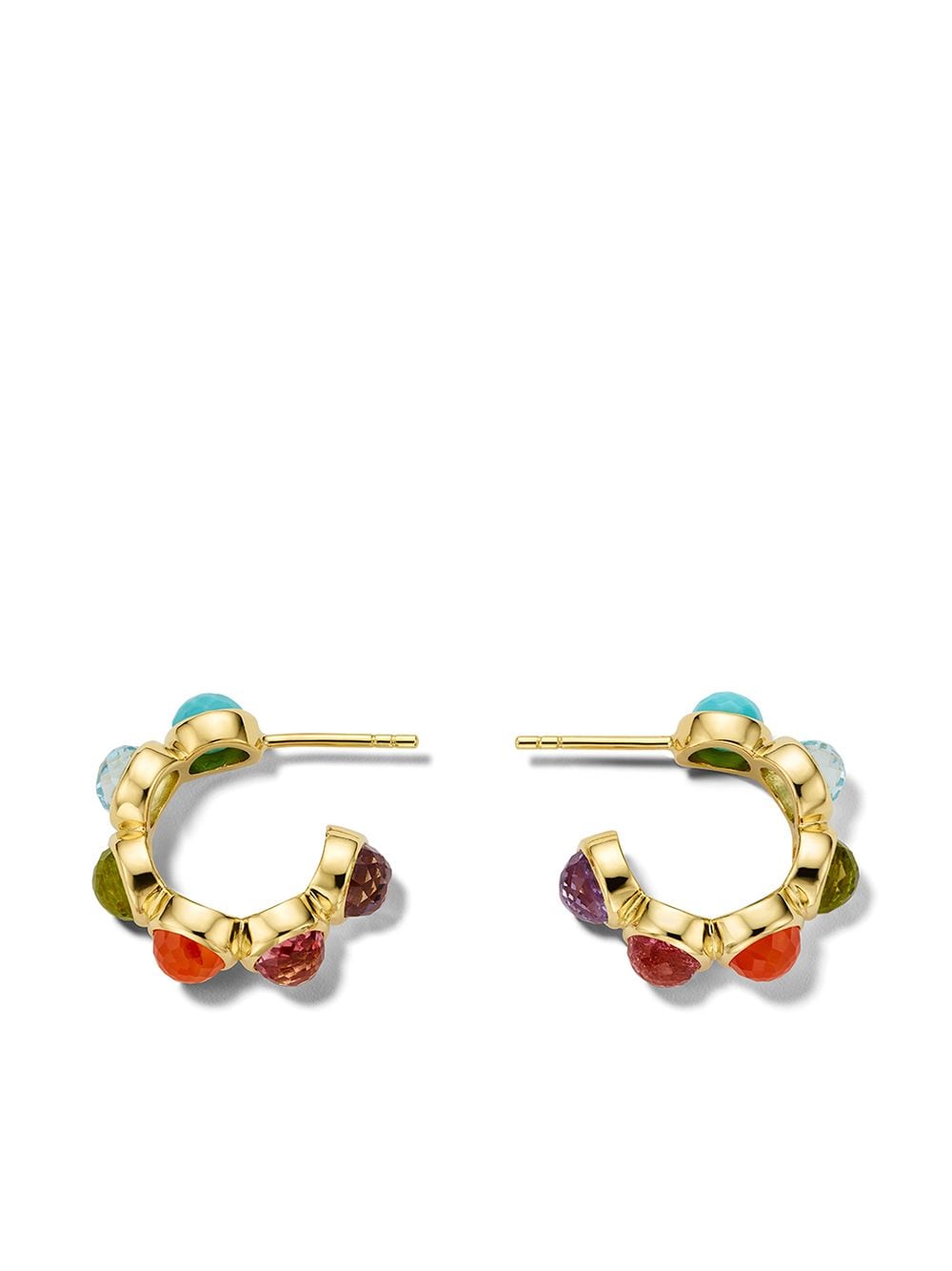 Shop Ippolita 18kt Gold Lollipop All-stone Tiny Hoop Earrings