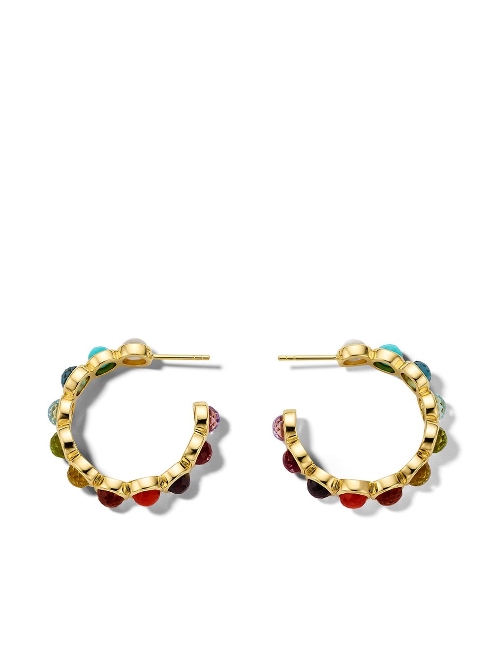 фото Ippolita 18k gold lollipop all-stone hoop earrings