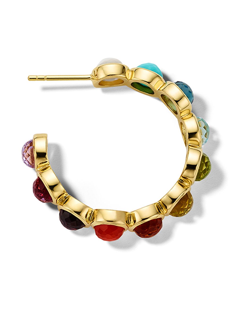 фото Ippolita 18k gold lollipop all-stone hoop earrings