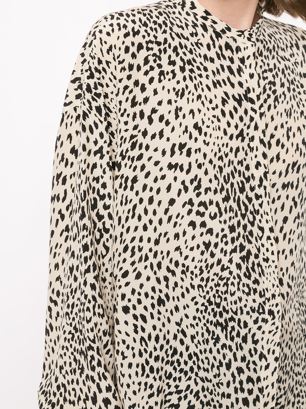фото Haider ackermann рубашка оверсайз с леопардовым принтом