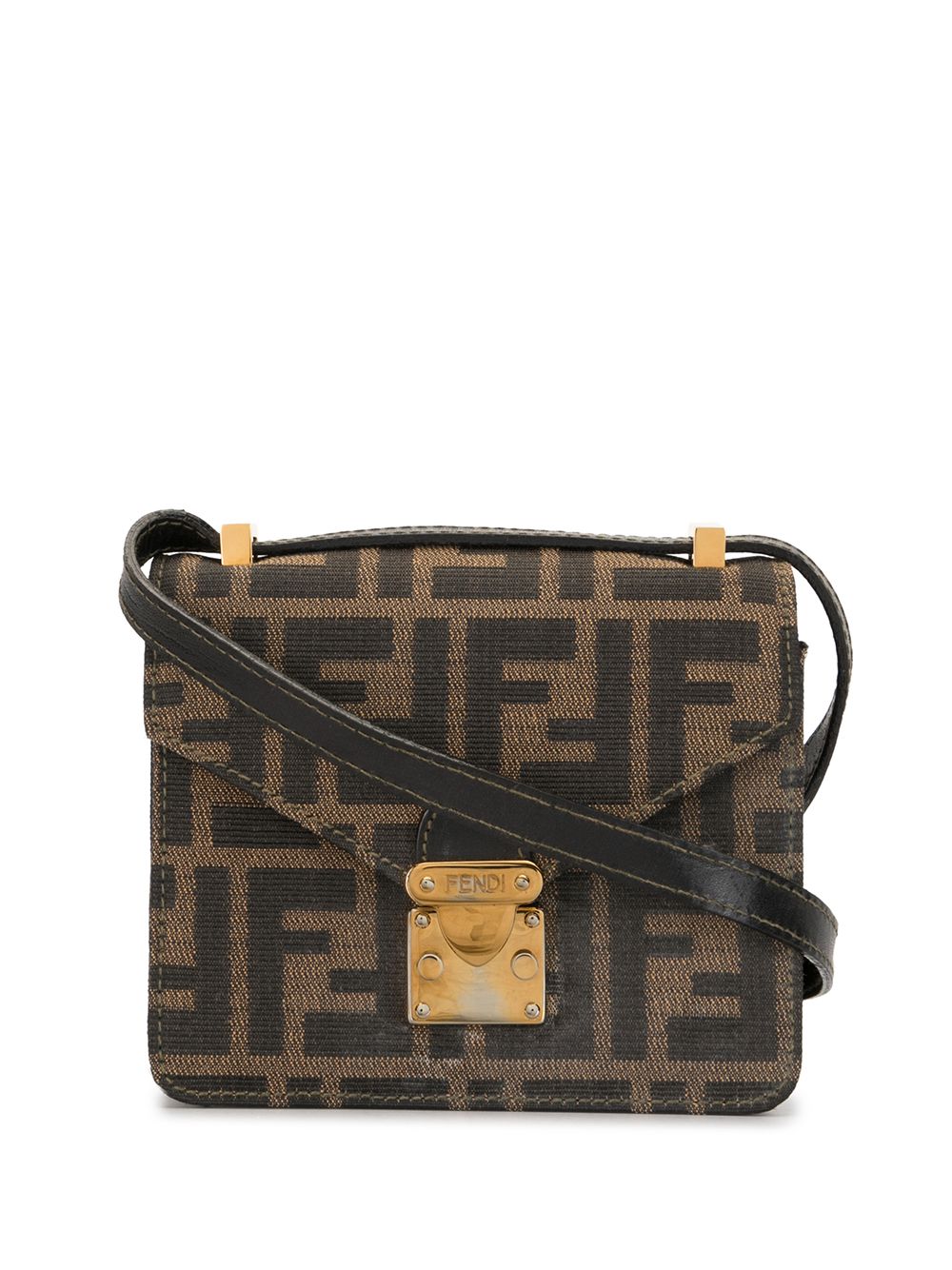 фото Fendi pre-owned сумка на плечо с узором zucca