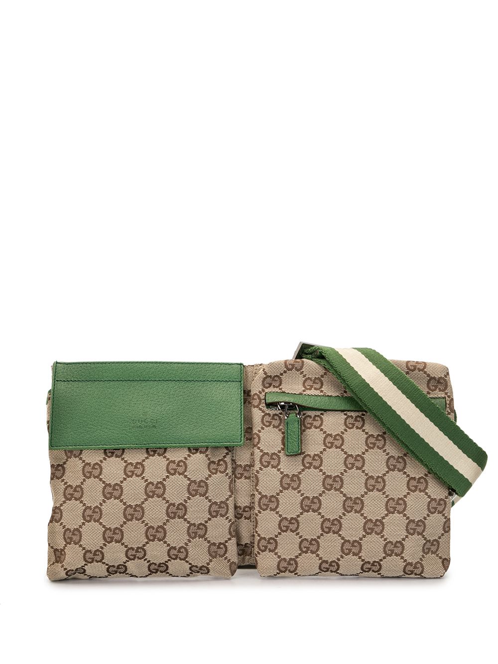 фото Gucci pre-owned поясная сумка shelly line с узором gg