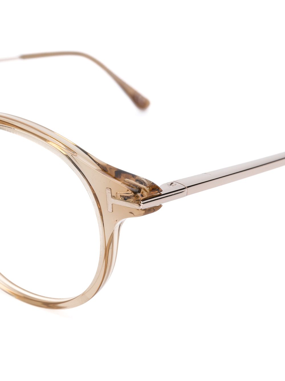 фото Tom ford eyewear очки blue block в круглой прозрачной оправе