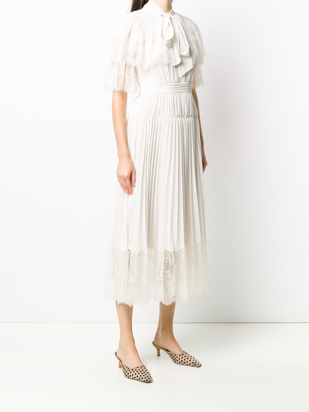 фото Self-portrait chiffon tiered midi dress