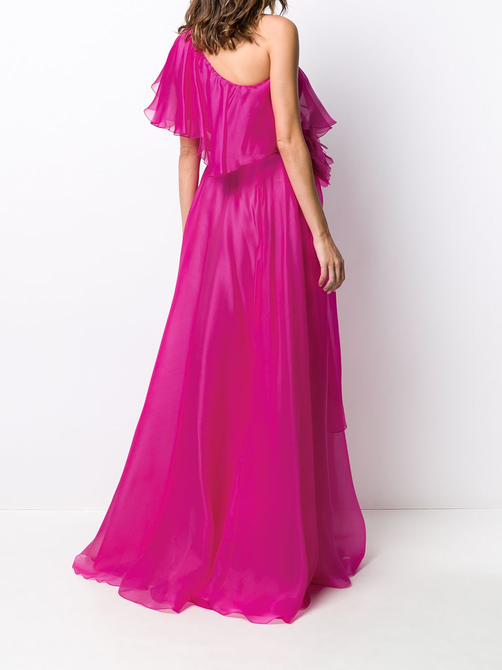 фото Blumarine one-shoulder tie-waist gown