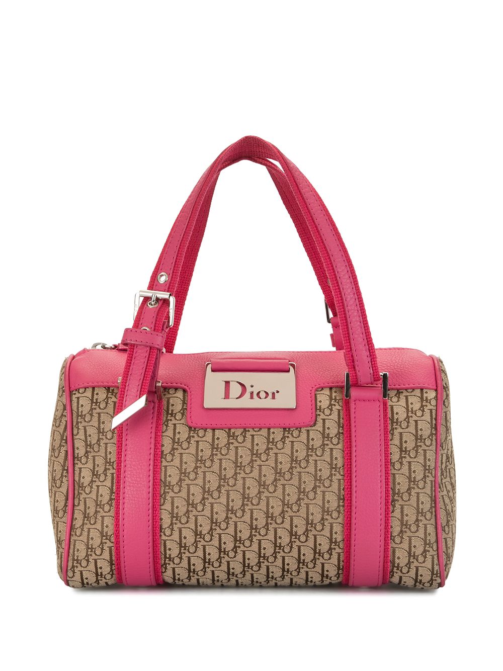 Dior Pink Logo Mini Boston Bag