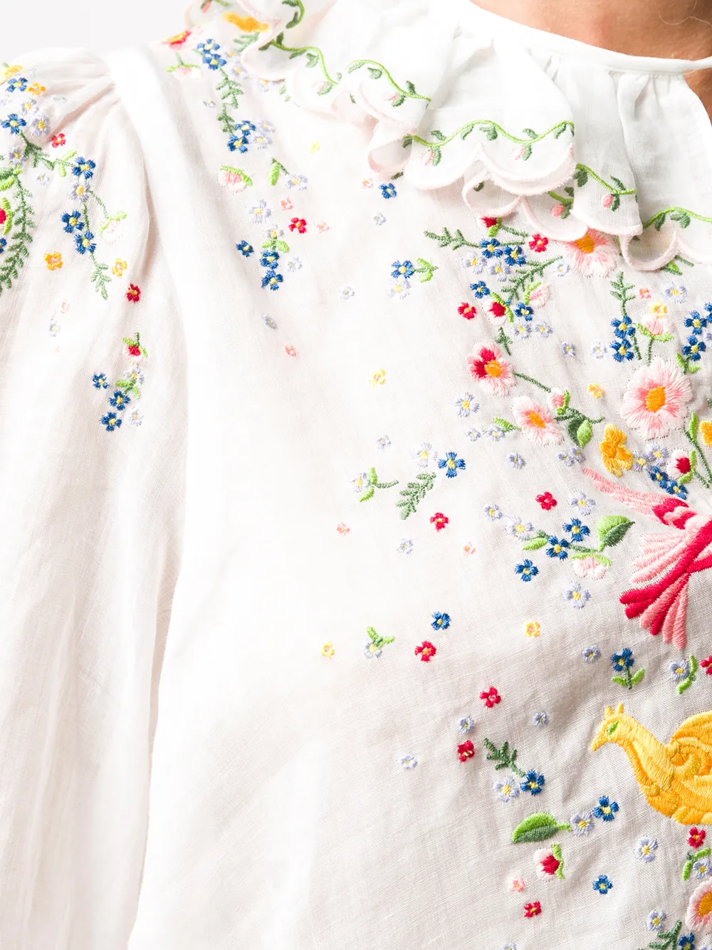 carnaby embroidered bird dress