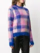 Acne Studios check print knitted jumper
