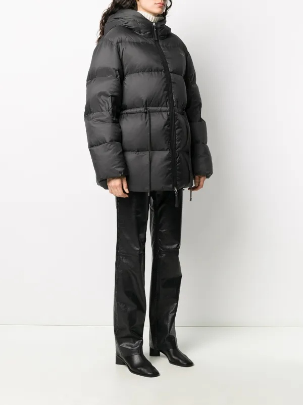 hooded puffer coat acne
