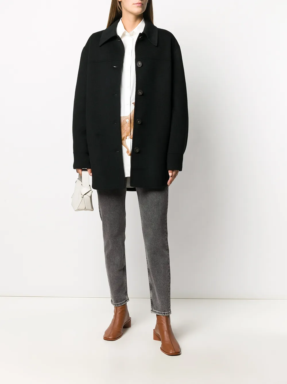 Image 2 of Acne Studios oversized single-breasted jacket