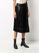 Acne Studios pleated wrap-front skirt