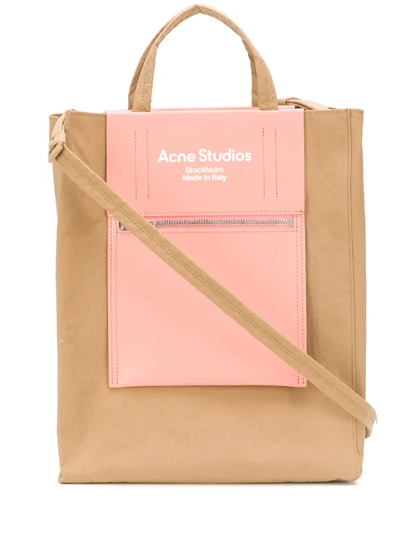 Medium Translucent Tote Bag in Neutrals - Acne Studios