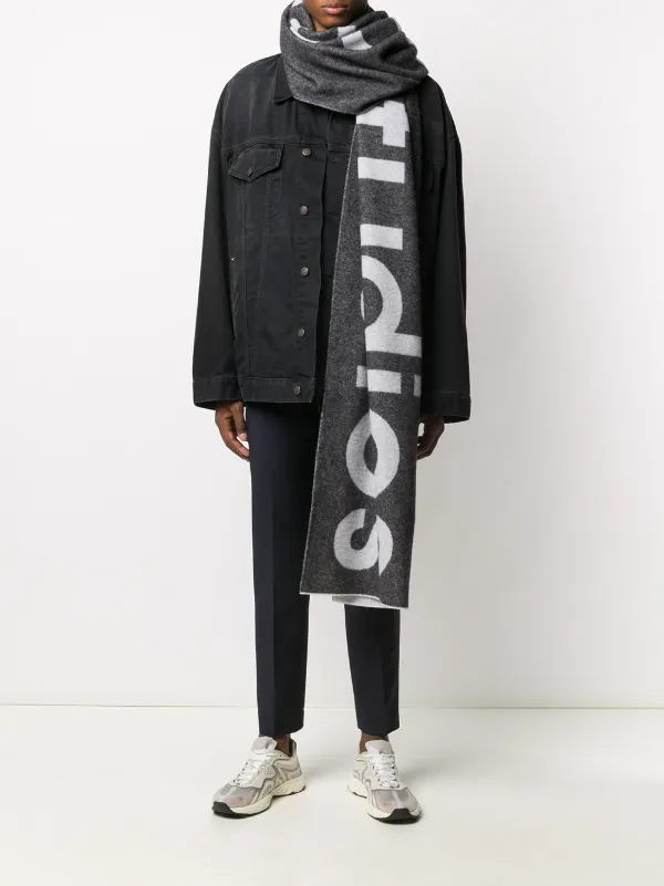 acne studios scarf logo