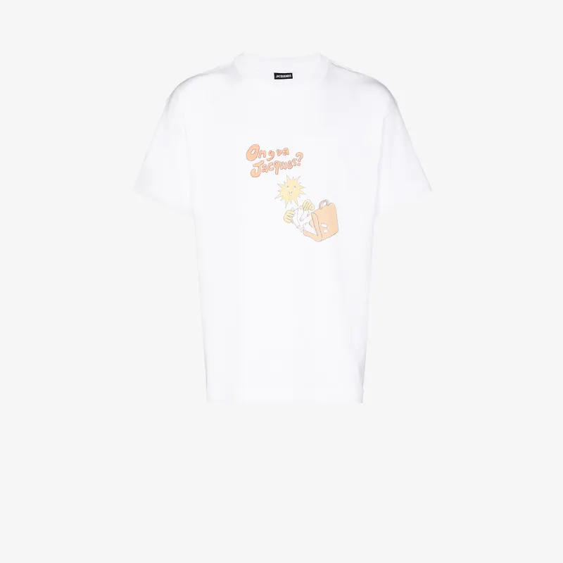 JACQUEMUS ON Y VA JACQUES COTTON T-SHIRT