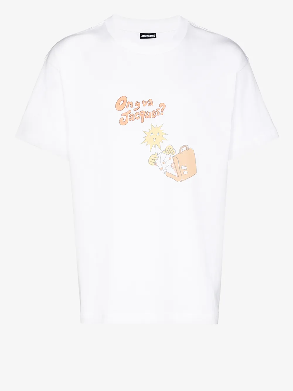 JACQUEMUS ON Y VA JACQUES COTTON T-SHIRT