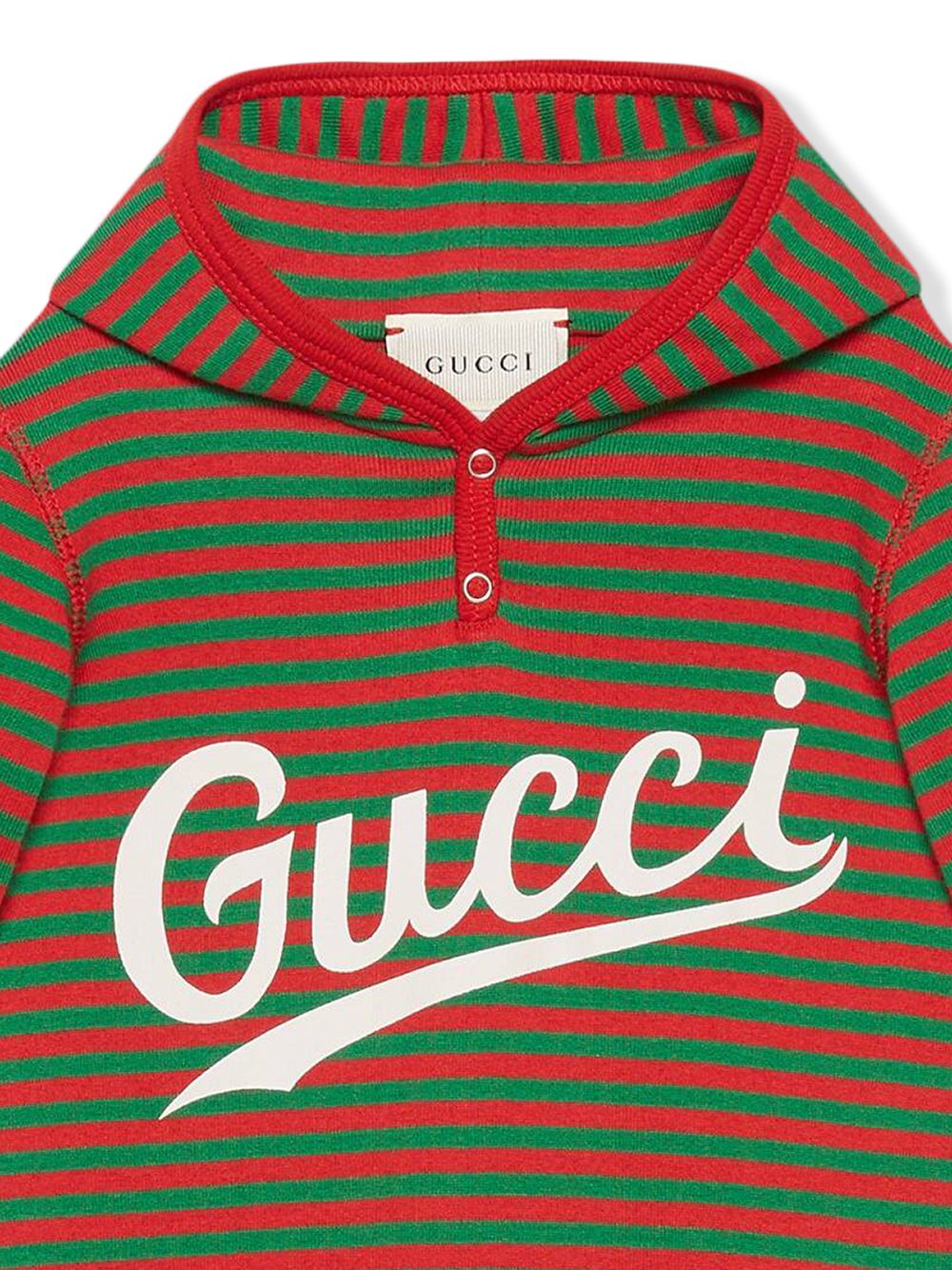 фото Gucci kids комбинезон в полоску с логотипом