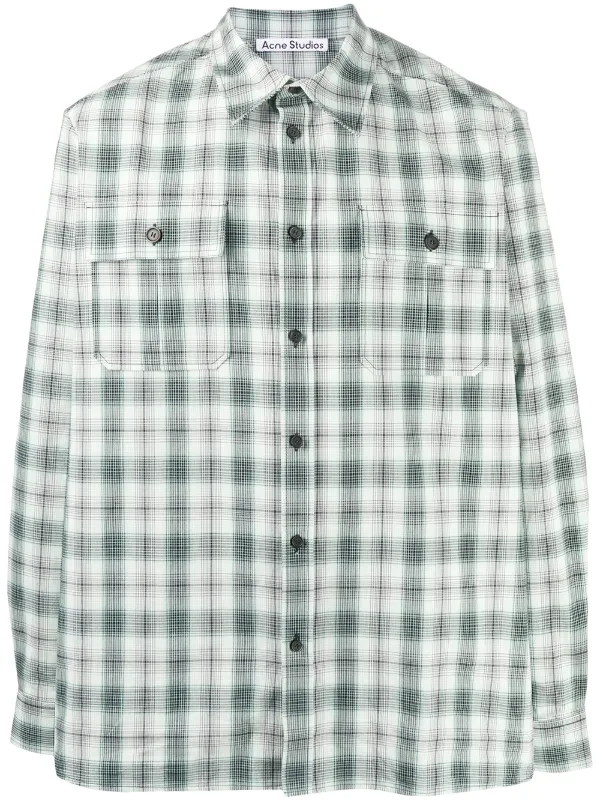acne studios flannel shirt