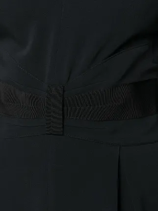 bow-detail tuxedo jumpsuit展示图