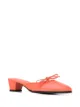 Image 2 of Dorateymur bow detail block heel mules