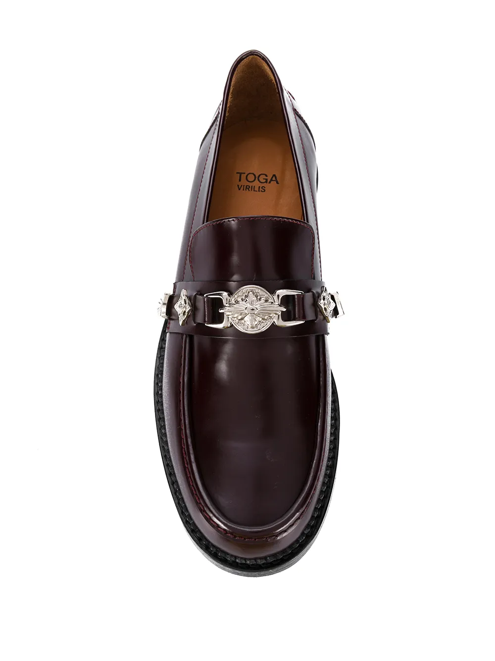 Toga Virilis Hardware Embellished Low Heel Loafers - Farfetch