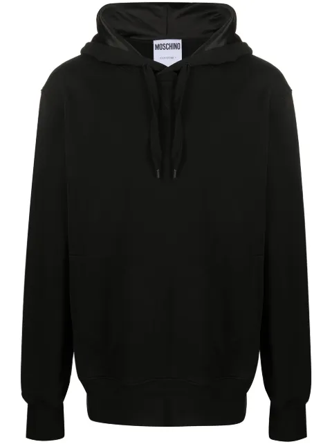 Moschino logo appliqué hoodie