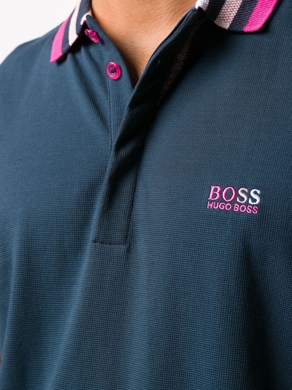 фото Boss hugo boss рубашка поло с контрастной отделкой