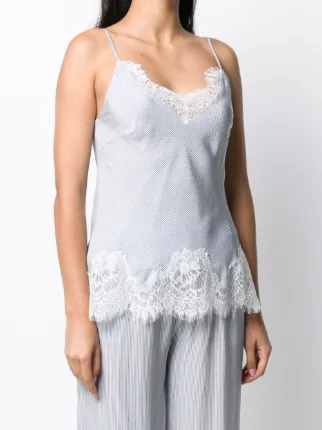 lace-embellished cami top展示图