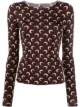 Image 1 of Marine Serre second skin moon-print top