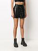 Manokhi high-waist leather shorts