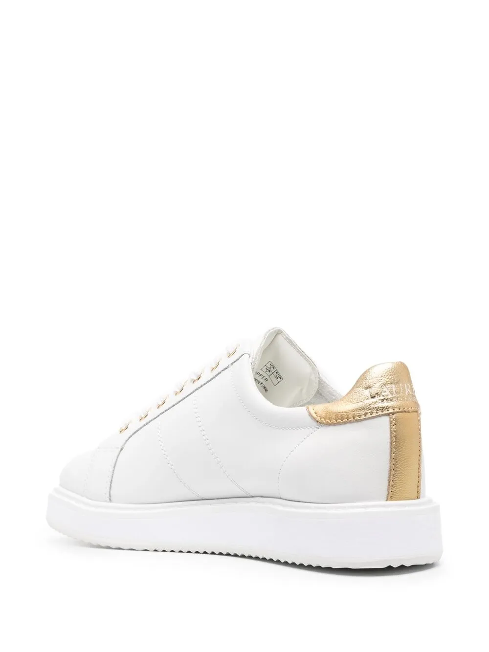 Lauren Ralph Lauren Sneakers met metallic vlak Wit